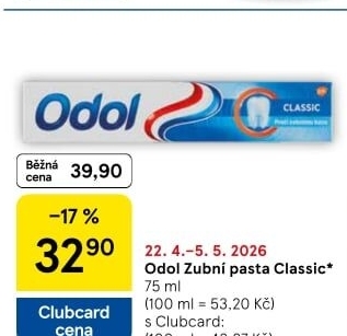 Pasta na zuby Classic Odol