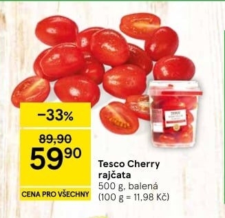 Rajčata cherry Tesco