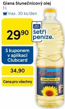Slunečnicový olej Giana