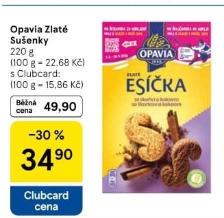 Sušenky Zlaté Opavia