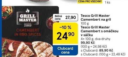 Sýr Camembert na gril Grill Master Tesco