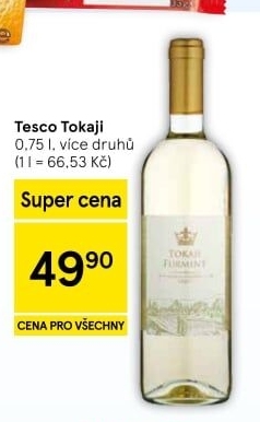Vína Tokaji Tesco
