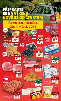 akční leták BILLA 29.4.2026-5.5.2026