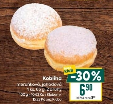 Kobliha s ovocnou náplní