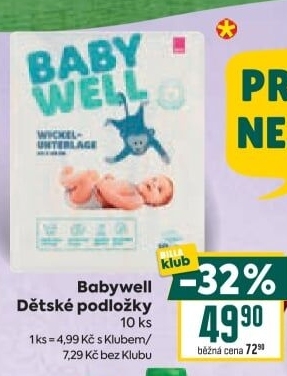 Podložky přebalovací Babywell