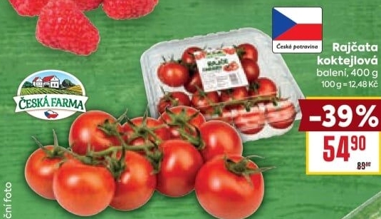 Rajčata koktejlová Česká farma