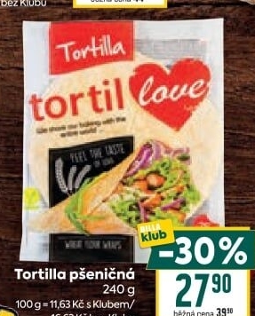Tortilla pšeničná TortilLOVE
