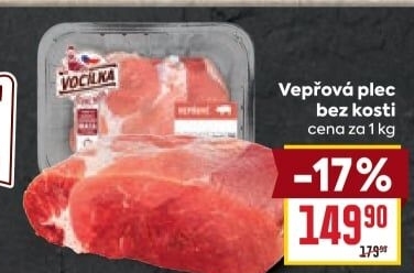 Vepřová plec bez kosti Vocílka