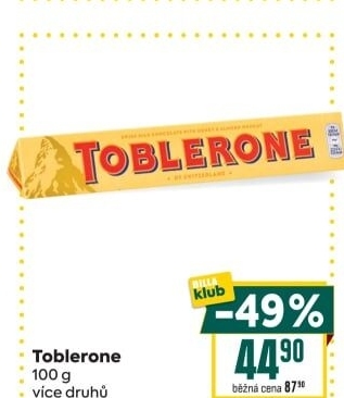 Čokoláda Toblerone
