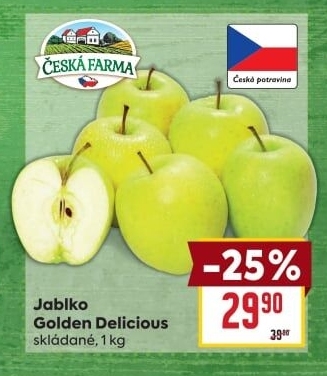 Jablka Golden Delicious Česká Farma
