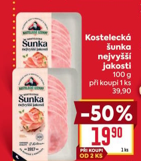 Šunka nejvyšší jakosti Kostelecké uzeniny