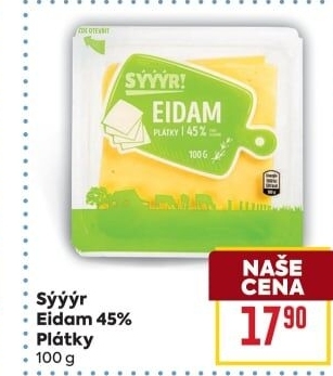 Sýr Eidam 45% Sýýýr!