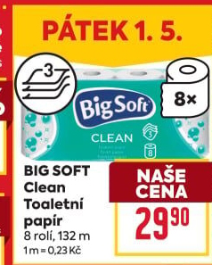 Toaletní papír 3vrstvý Big Soft