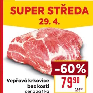 Vepřová krkovice bez kosti