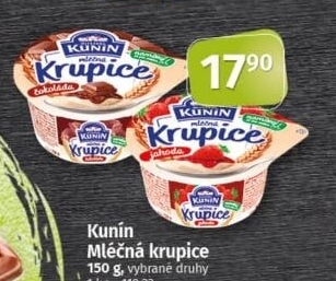 Mléčná krupice Mlékárna Kunín