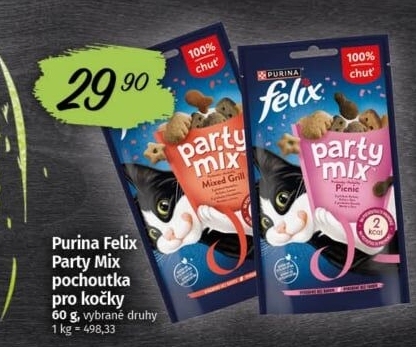 Pamlsky pro kočky Party mix Felix Purina