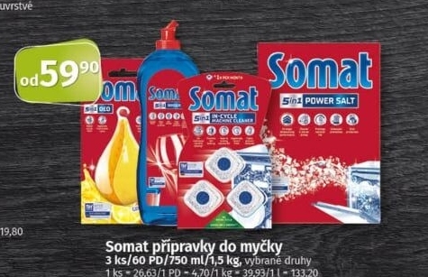 Prostředky do myčky Somat