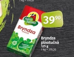 Sýr Bryndza Agro Farma