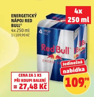 Energetický nápoj Red Bull
