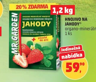 Hnojivo na jahody Mr. Garden Agro