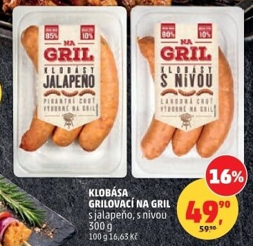 Klobása jalapeňo Na gril Penny