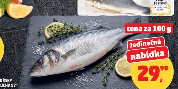 Mořský vlk kuchaný Fjord Bohemia