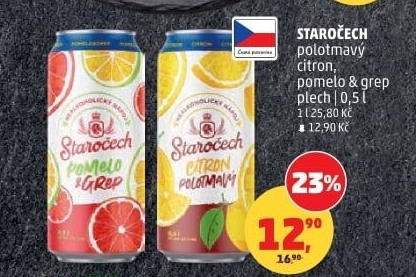 Nealkoholické pivo ochucené Staročech