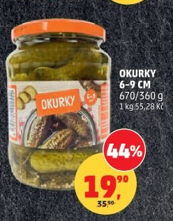 Okurky sterilované
