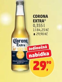 Pivo světlý ležák Corona Extra