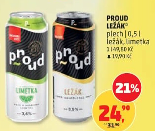 Pivo světlý ležák Proud