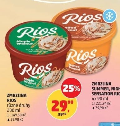 Zmrzlina v kelímku Rios