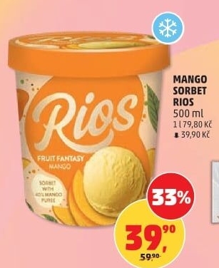 Zmrzlina ve vaničce sorbet Rios