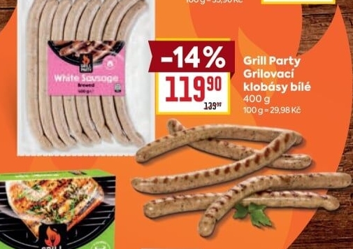 Bílé klobásky Grill Party