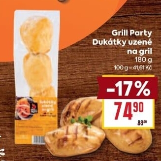 Dukátky uzené na gril Grill Party