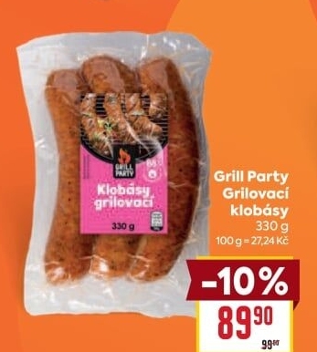 Grilovací klobásy Grill Party