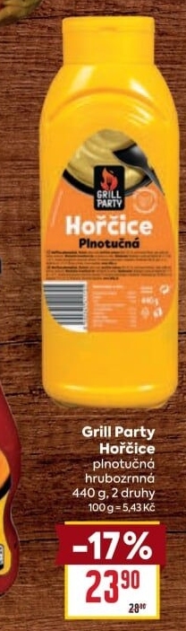 Hořčice plnotučná Grill Party