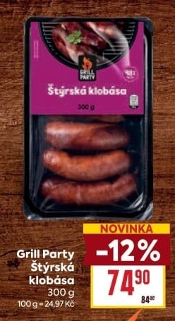 Klobása Štýrská Grill Party