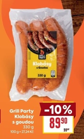 Klobásy grilovací s goudou Grill Party