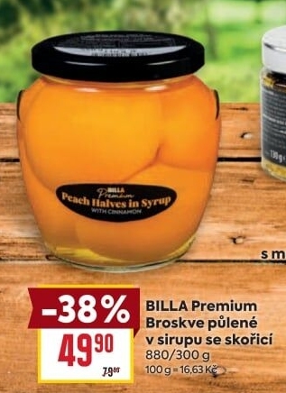 Kompot broskve Billa Premium