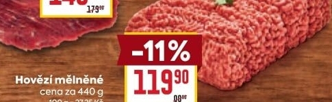 Mělněné hovězí maso