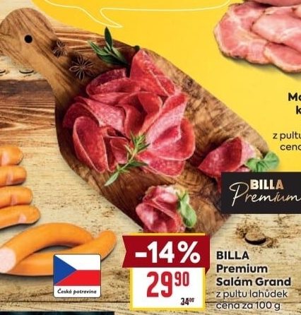 Salám Grand Billa Premium