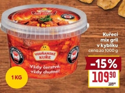 Stehna kuřecí mix na gril Vodňanské kuře