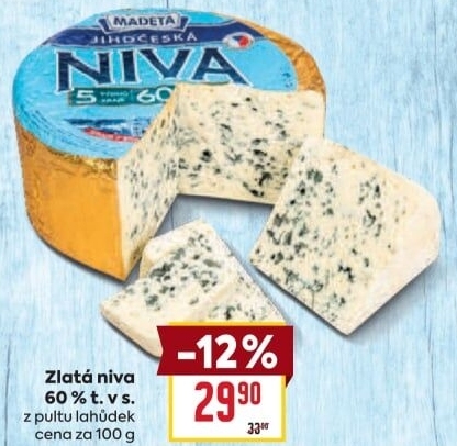 Sýr Niva Jihočeská 60% Madeta