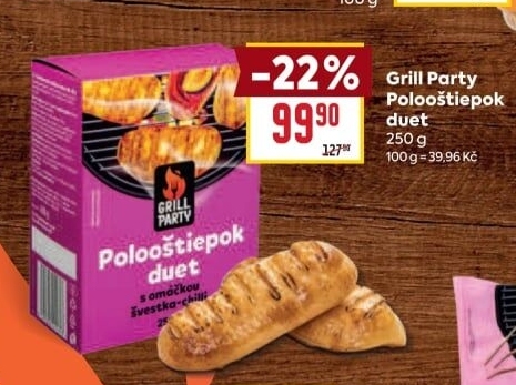 Sýr Polooštiepok duet na gril Grill Party