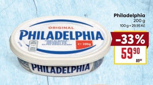 Sýr tavený smetanový Philadelphia