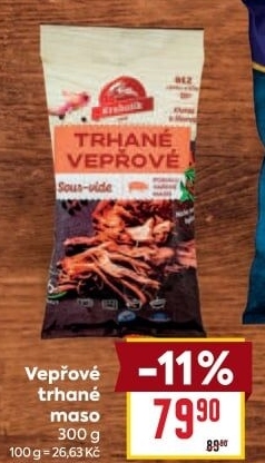 Vepřové trhané maso sous vide Krahulík