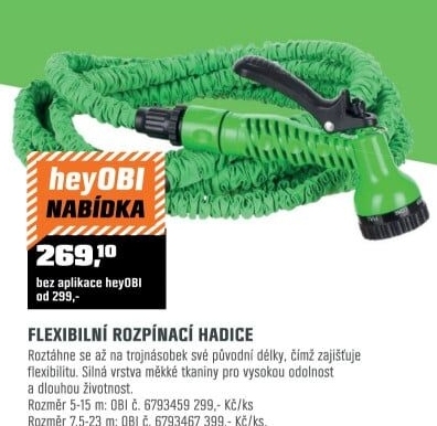 Hadice zahradní 15mpružná natahovací