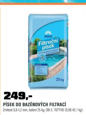 Písek filtrační