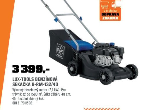 Sekačka benzínována trávu B-RM-132/40