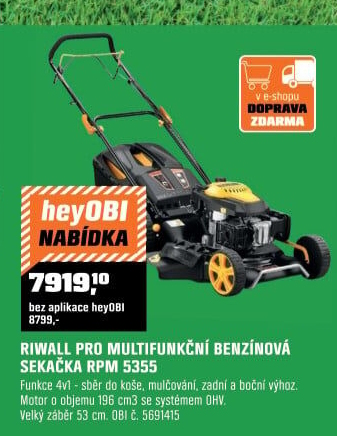 Sekačka benzínováRiwal Pro RPM 5355